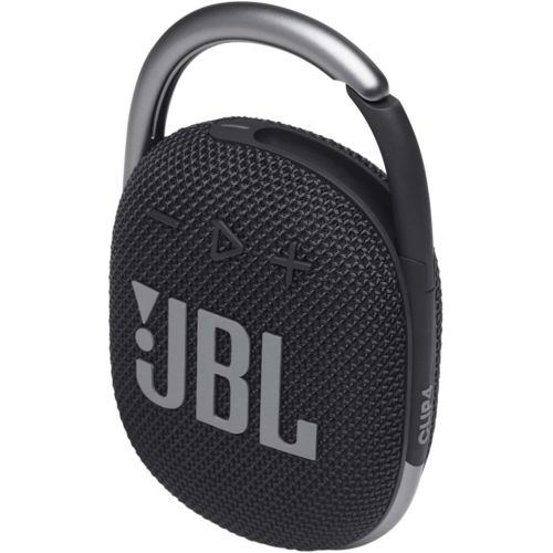 제이비엘 JBL Clip 4 Portable Bluetooth Wireless Speaker Bundle with divvi! Protective Hardshell Case - Black