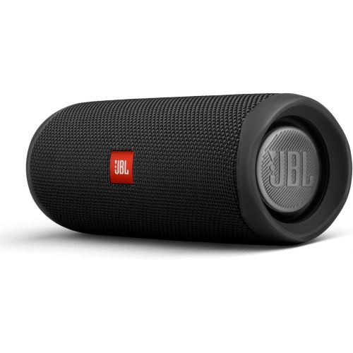 제이비엘 JBL Flip 5 Waterproof Portable Wireless Bluetooth Speaker Bundle with divvi! Protective Hardshell Case - Black