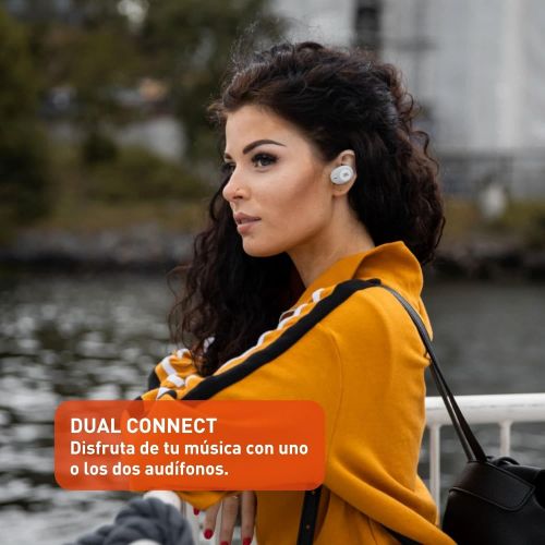 제이비엘 JBL Tune 125TWS True Wireless In-Ear Headphones - JBL Pure Bass Sound, 32H Battery, Bluetooth, Fast Pair, Comfortable, Wireless Calls, Music, Native Voice Assistant (White)