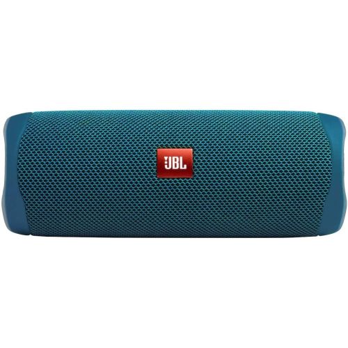 제이비엘 JBL Flip 5 Waterproof Portable Bluetooth Recycled Plastic Speaker Bundle with divvi! Protective Hardshell Case - Blue (Eco Edition)