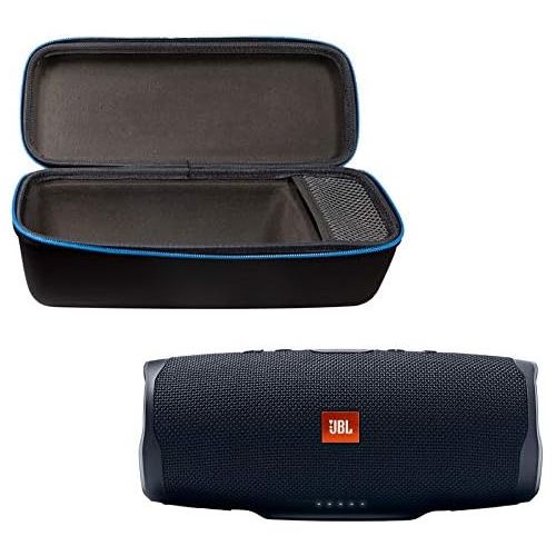 제이비엘 JBL Charge 4 Portable Waterproof Wireless Bluetooth Speaker Bundle with divvi! Charge 4 Protective Hardshell Case - Black