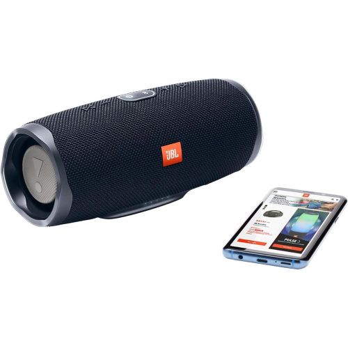 제이비엘 JBL Charge 4 Portable Waterproof Wireless Bluetooth Speaker Bundle with divvi! Charge 4 Protective Hardshell Case - Black