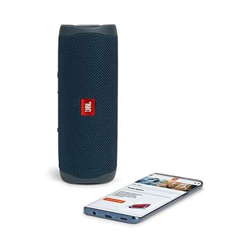 제이비엘 JBL FLIP 5 Portable Speaker IPX7 Waterproof On-The-Go Bundle with gSport Deluxe Hardshell Case (Blue)