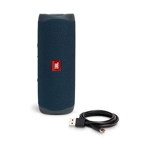 제이비엘 JBL FLIP 5 Portable Speaker IPX7 Waterproof On-The-Go Bundle with gSport Deluxe Hardshell Case (Blue)