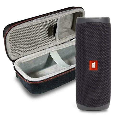 제이비엘 JBL Flip 5 Waterproof Portable Wireless Bluetooth Speaker Bundle with Hardshell Protective Case - Black