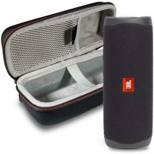 제이비엘 JBL Flip 5 Waterproof Portable Wireless Bluetooth Speaker Bundle with Hardshell Protective Case - Black