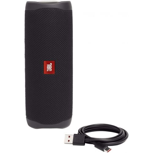 제이비엘 JBL Flip 5 Waterproof Portable Wireless Bluetooth Speaker Bundle with Hardshell Protective Case - Black