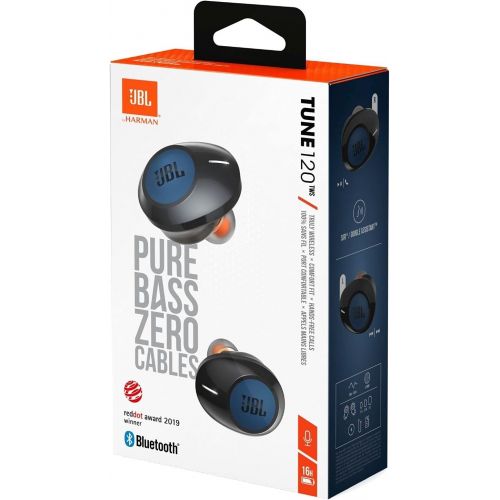 제이비엘 JBL Tune T120TWS True Wireless, in-Ear Headphone -Blue, JBLT120TWSBLUAM