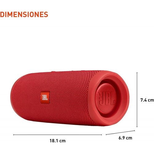 제이비엘 [아마존베스트]JBL Flip 5 - Portable Bluetooth Speaker, Powerful Sound and Deep Bass, IPX7 Waterproof, 12 Hours of Playtime, JBL PartyBoost for Multiple Speaker Pairing, Speaker for Home, Outdoor