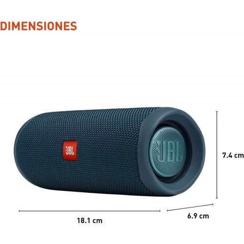 제이비엘 [아마존베스트]JBL FLIP 5, Waterproof Portable Bluetooth Speaker, Blue (New Model)
