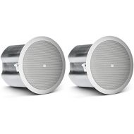JBL Professional Control 16C/T Two-Way 6.5-Inch Coaxial Ceiling Loudspeaker, White, Sold as Pair