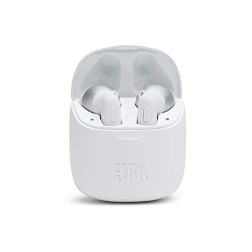 제이비엘 JBL Tune 225TWS True Wireless Earbud Headphones - JBL Pure Bass Sound, Bluetooth, 25H Battery, Dual Connect, Native Voice Assistant (White)