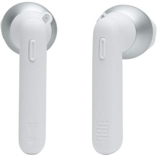 제이비엘 JBL Tune 225TWS True Wireless Earbud Headphones - JBL Pure Bass Sound, Bluetooth, 25H Battery, Dual Connect, Native Voice Assistant (White)