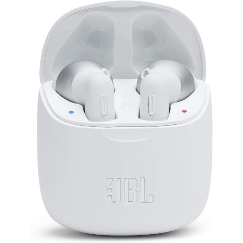 제이비엘 JBL Tune 225TWS True Wireless Earbud Headphones - JBL Pure Bass Sound, Bluetooth, 25H Battery, Dual Connect, Native Voice Assistant (White)