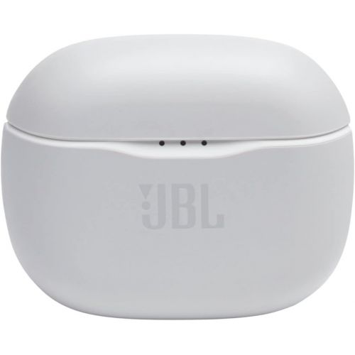 제이비엘 JBL Tune 125TWS True Wireless In-Ear Headphones - JBL Pure Bass Sound, 32H Battery, Bluetooth, Fast Pair, Comfortable, Wireless Calls, Music, Native Voice Assistant (White)