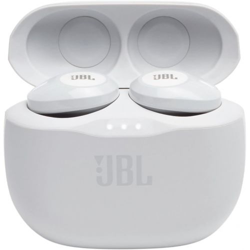 제이비엘 JBL Tune 125TWS True Wireless In-Ear Headphones - JBL Pure Bass Sound, 32H Battery, Bluetooth, Fast Pair, Comfortable, Wireless Calls, Music, Native Voice Assistant (White)