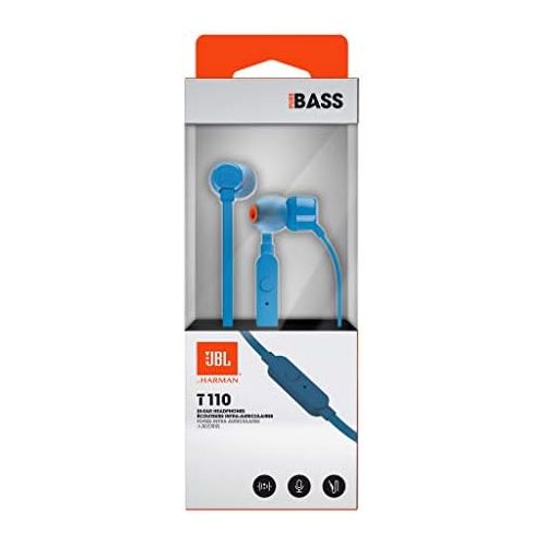 제이비엘 [아마존베스트]JBL T110 In-Ear Headphones with Control and Microphone