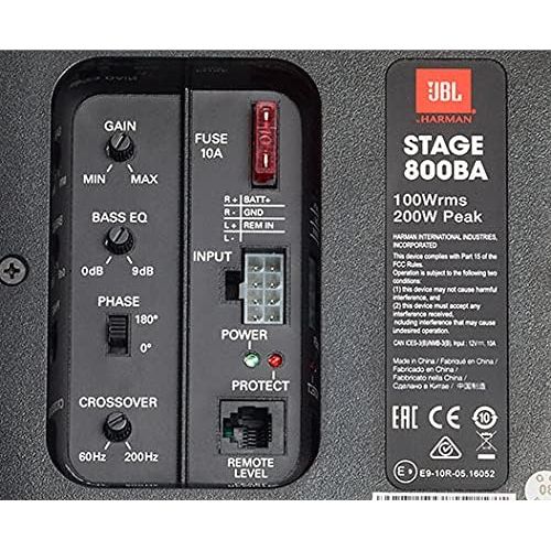 제이비엘 Jbl JBLSTAGE800BA Stage 800BA Enclosure Active 200 mm Subwoofer System Black