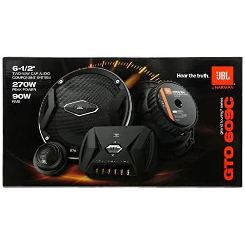 제이비엘 JBL GTO609c 2 Way Component Speaker System (270 W 160 MM, Pair) Black