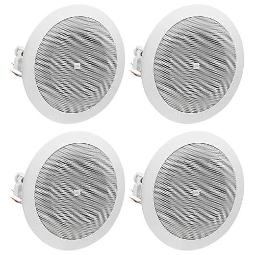 제이비엘 JBL Professional JBL 8124 - Full-Range In-Ceiling Loudspeaker with 70 Volt100 Volt Taps (4 Pack)