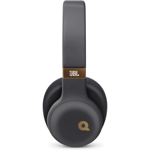 제이비엘 JBL E55BT Quincy Edition Wireless Over-Ear Headphones with One-Button Remote and Mic (Black Matte)