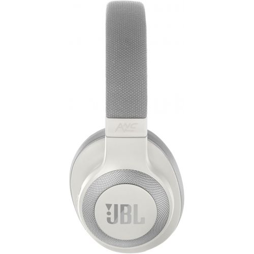 제이비엘 JBL E65BTNC Wireless Over-Ear Noise-Cancelling Headphones with Mic and One-Button Remote (White)