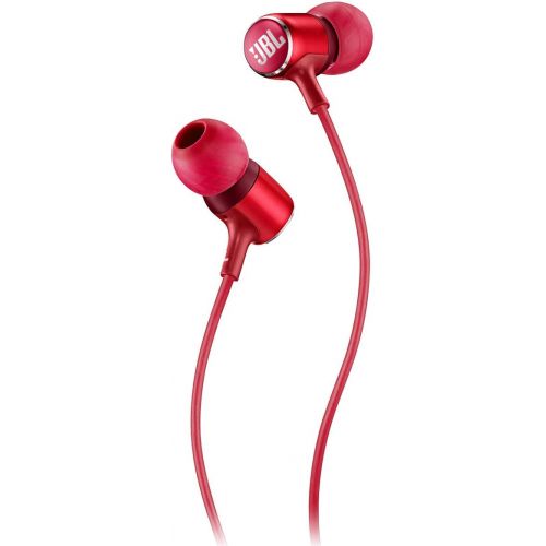 제이비엘 JBL Live 100 In-Ear Headphones with In-Line Microphone and Remote (Red)