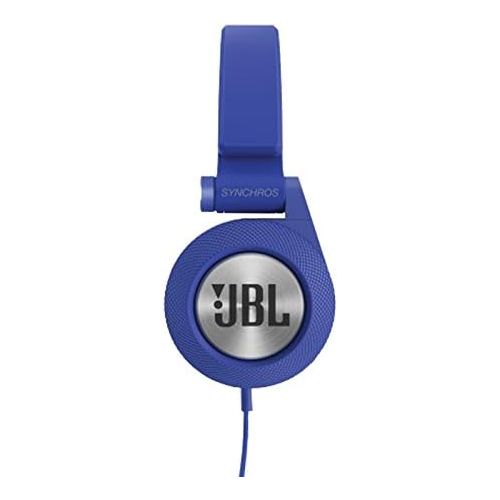 제이비엘 JBL E30 Blue High-Performance On-Ear Headphones with JBL Pure Bass and DJ-Pivot Ear Cup, Blue