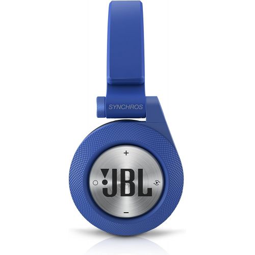 제이비엘 JBL E30 Blue High-Performance On-Ear Headphones with JBL Pure Bass and DJ-Pivot Ear Cup, Blue