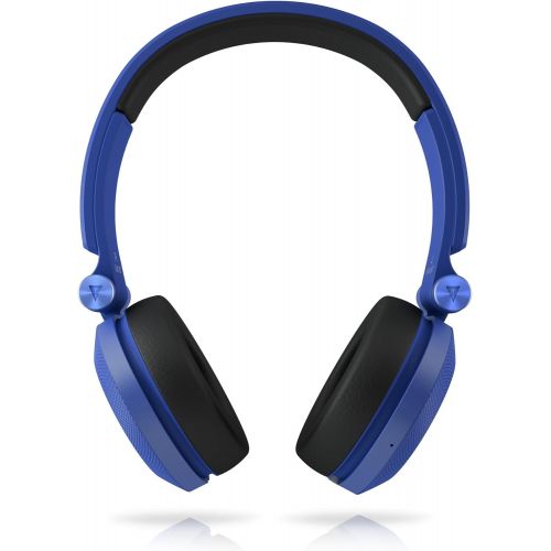 제이비엘 JBL E30 Blue High-Performance On-Ear Headphones with JBL Pure Bass and DJ-Pivot Ear Cup, Blue