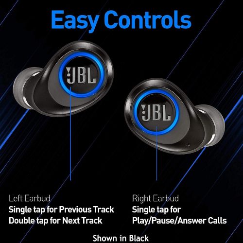 제이비엘 JBL Free X Truly Wireless in-Ear Headphones with Built-in Remote and Microphone (White)