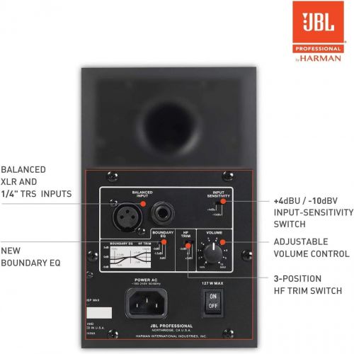 제이비엘 JBL Professional JBL 305P MkII 5 Two-Way Studio Monitoring Speakers (Pair)