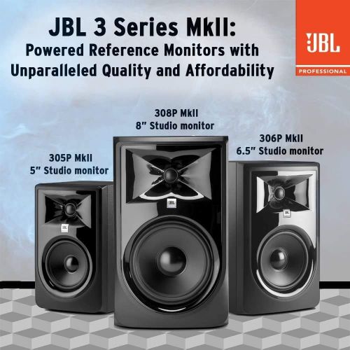 제이비엘 JBL Professional JBL 305P MkII 5 Two-Way Studio Monitoring Speakers (Pair)