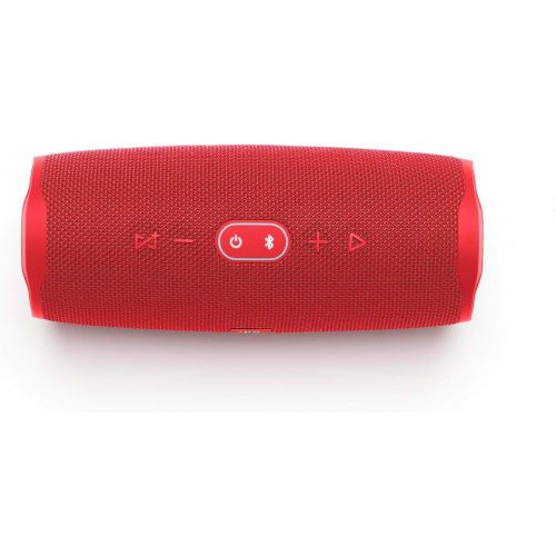 제이비엘 JBL Charge 4 Portable Waterproof Wireless Bluetooth Speaker Bundle with Anker 2-Port Car Charger - Red