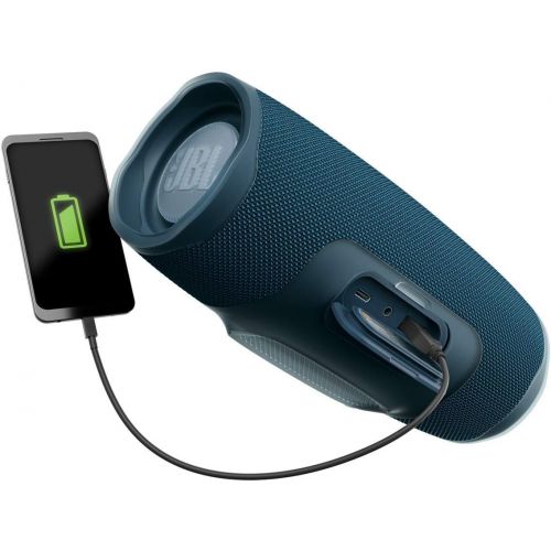 제이비엘 JBL Charge 4 Portable Waterproof Wireless Bluetooth Speaker Bundle - (Pair) Black