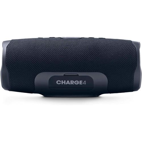 제이비엘 JBL Charge 4 Portable Waterproof Wireless Bluetooth Speaker Bundle with Anker 2-Port Wall Charger - Black