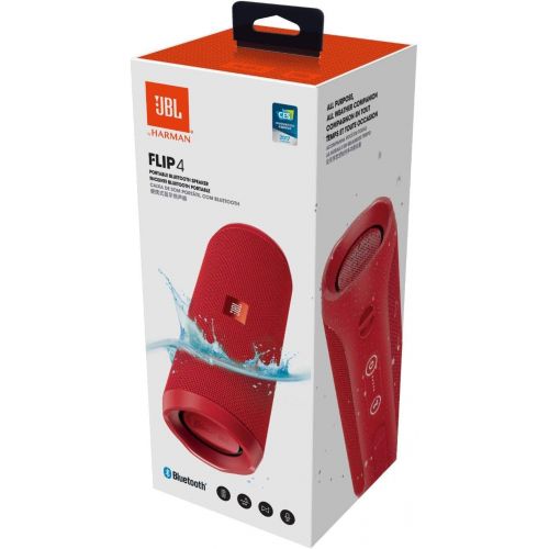 제이비엘 JBL Flip 4 Waterproof Portable Bluetooth Speaker - Ocean Blue