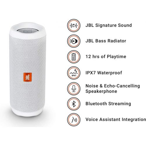 제이비엘 JBL Flip 4 Waterproof Portable Bluetooth Speaker - Ocean Blue