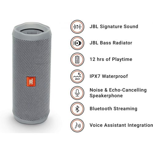 제이비엘 JBL Flip 4 Waterproof Portable Bluetooth Speaker (Red)