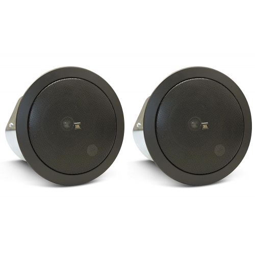 제이비엘 JBL Control 24CT Ceiling Speaker 4 Inch 70V 100V Transformer 19mm Titanium Coated Tweeter (Pair, Black)