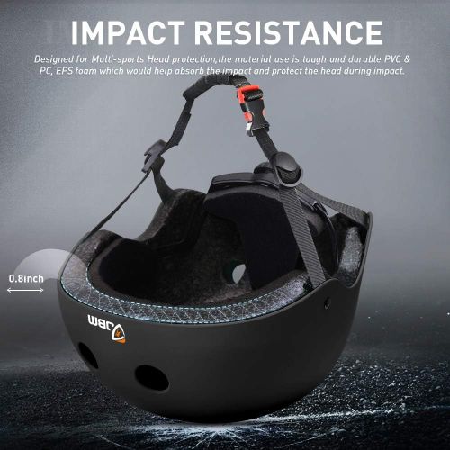  JBM international JBM Skateboard Helmet CPSC ASTM Certified Impact Resistance Ventilation for Multi-Sports Cycling Skateboarding Scooter Roller Skate Inline Skating Longboard