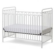 L.A. Baby Trinity 3 in 1 Convertible Full Sized Metal Crib in Alabaster White