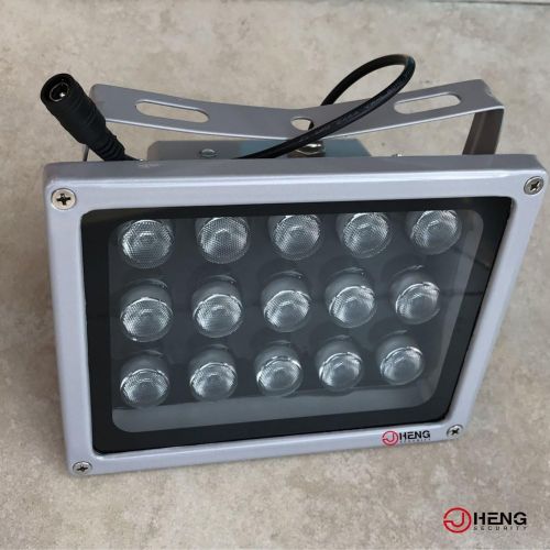  [아마존베스트]JCHENG SECURITY JC Infrared Illuminator 15-Led 60°Wide Angle High-Power IR Illuminator for 850nm IP Camera CCTV Analogue Security Surveillance Camera