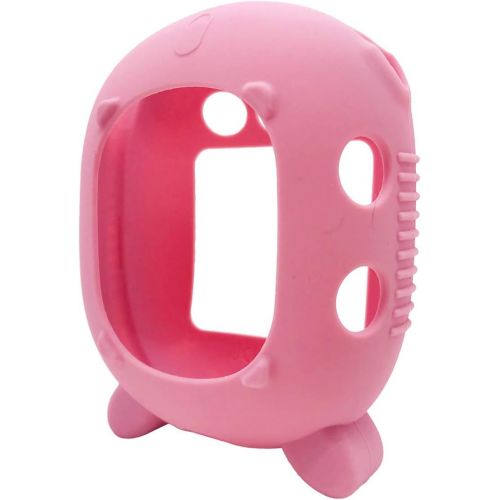  JCHPINE Silicone Cover Case for JBL Clip 4 Portable Bluetooth Speaker, Protective Carrying Case for JBL Clip 4 Portable Bluetooth Speaker Stand Up Holder(Case Only) (Pink)