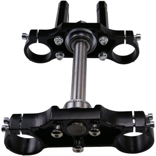  JCMOTO 45mm/48mm Triple Clamp Bar Riser Mount for 22mm 7/8 Handlebar Front Fork Motorcycle 110cc 125cc 150cc Dirt Pit Bikes (Black)