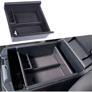 JDMCAR Center Console Organizer Compatible with Toyota 4Runner （2010-2019 2020）, Insert ABS Black Materials Tray, Armrest Box Secondary Storage