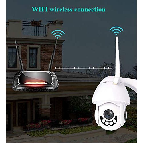  JDkeji Wireless Smart Camera, Waterproof WiFi Smart Monitor Home Mobile Phone Remote Viewing Two-Way Voice Outdoor Ball Machine