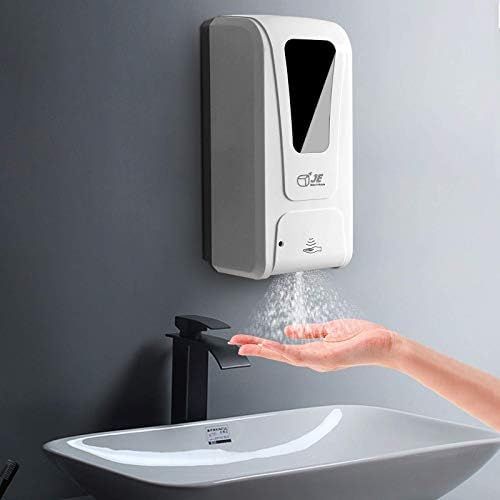  JE Make IT Simple Automatic Hand Sanitizer Dispenser Wall Mounted, 1000ml Touchless Spray Alcohol Soap Dispenser, Refillable Pump Hands Free Dispenser for Hotel, Office, Hospital,