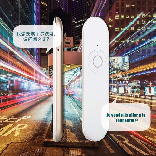  JEASUNG Smart Instant Voice Translator Device WiFi Wireless T9 Portable Translator Metal Housing 2-Way Real Time Voice Translation Support 40+ Languages Suitable for iPhone,Android