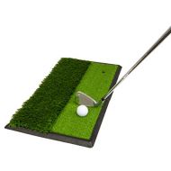 JEF WORLD OF GOLF Fairway and Rough Portable Turf Practice Mat, Green, 12 x 24